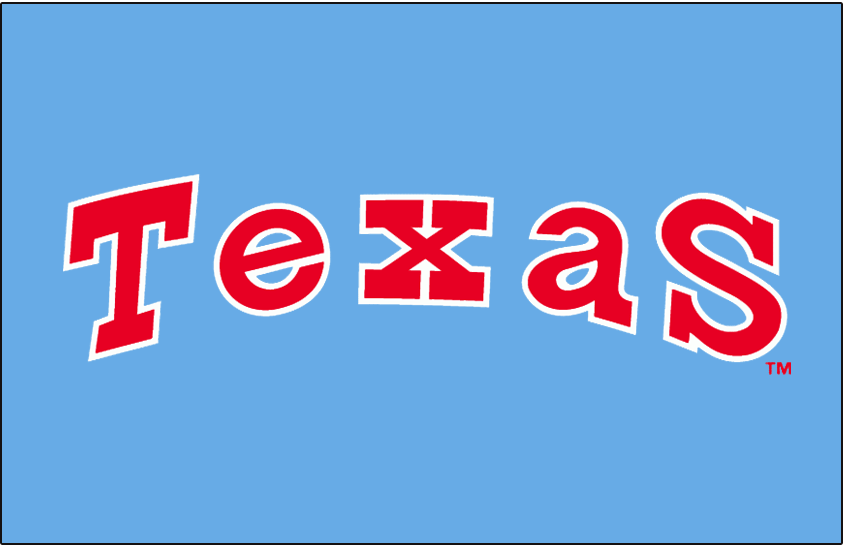 Texas Rangers 1976-1982 Jersey Logo iron on paper